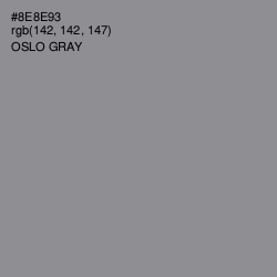 #8E8E93 - Oslo Gray Color Image